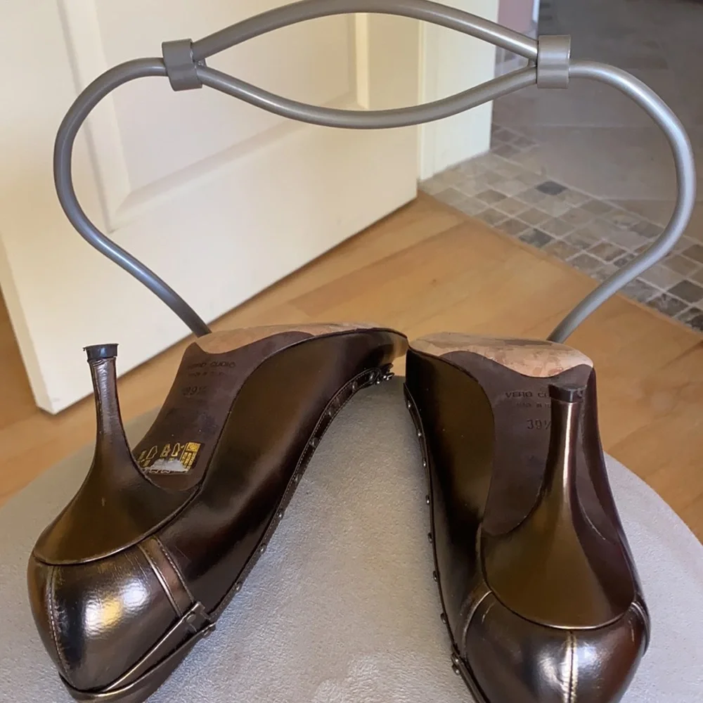 “Gunmetal”  heels. Made in Italy. - Picture 9 of 12
